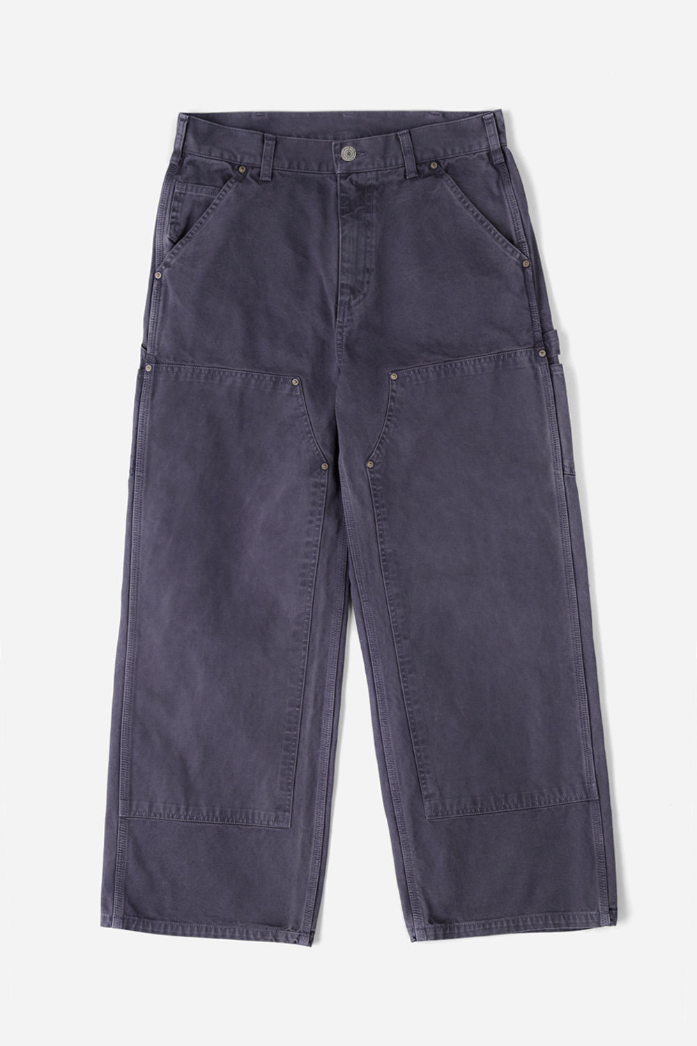 FI-Distressed Double Knee Pants (VerⅡ) / EggPlant-Navy