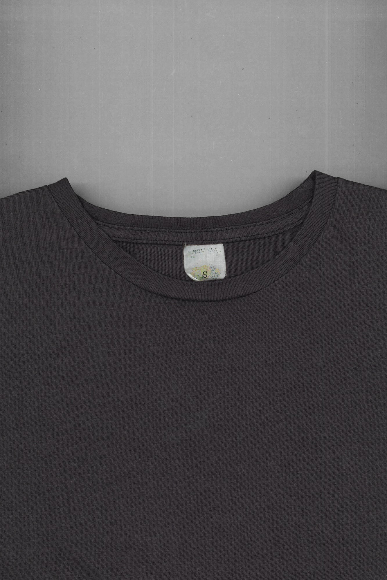 Faded Blank L/S Tee Inspired by the '60s and '70s / Navy Grey