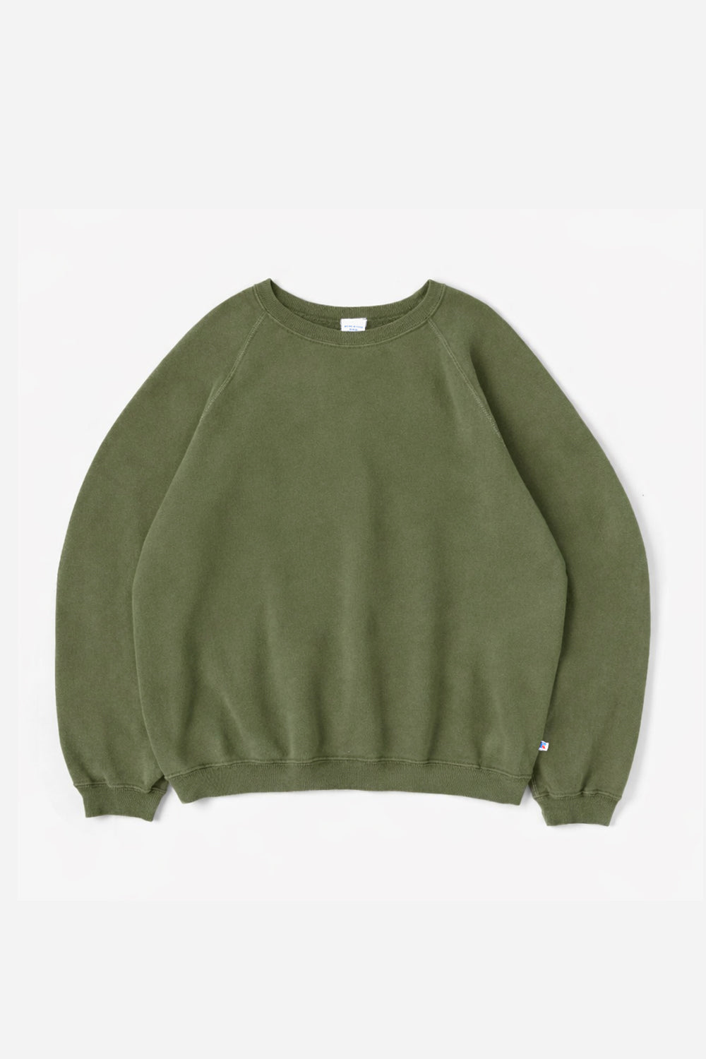 60’s Faded Ragran Sweatshirts / Olive
