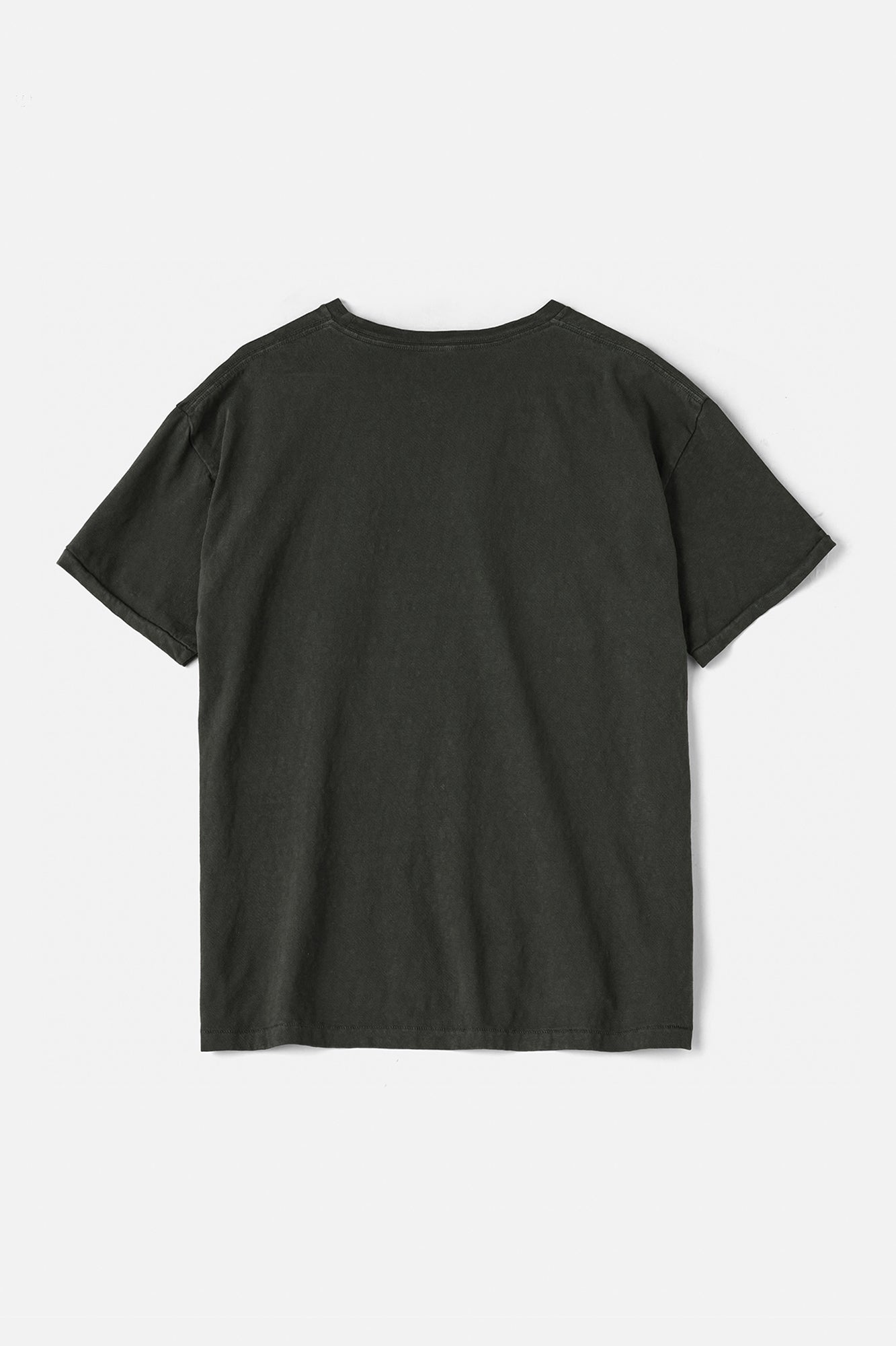 Faded Blank S/S tee inspired by the ’60s and ’70s / Olive Grey