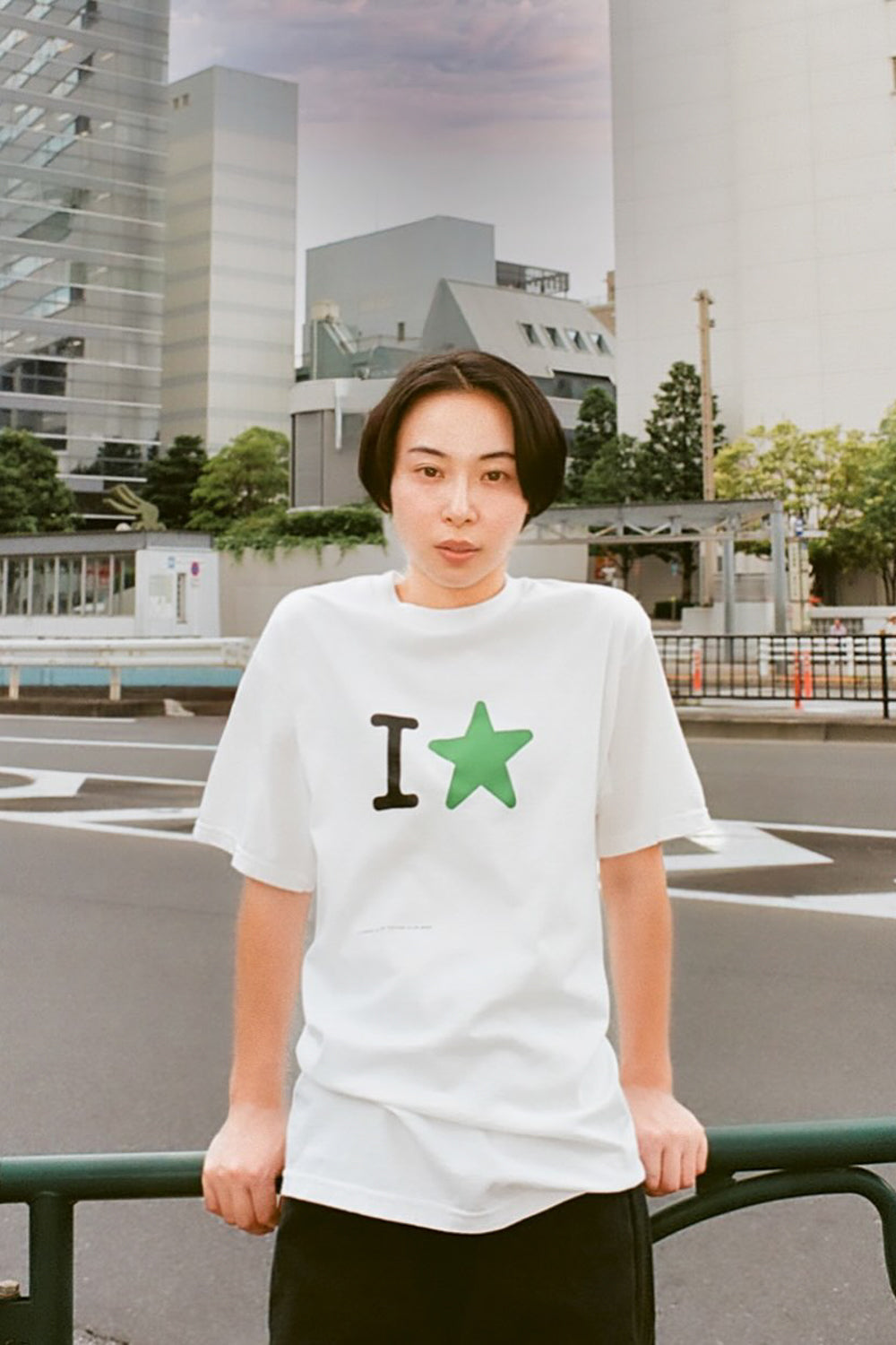 I ☆ Tee - Green / Paper &amp; Ink Cotton Club