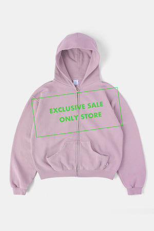 
                  
                    60's Faded Zip hoodie / Smoky Pink
                  
                