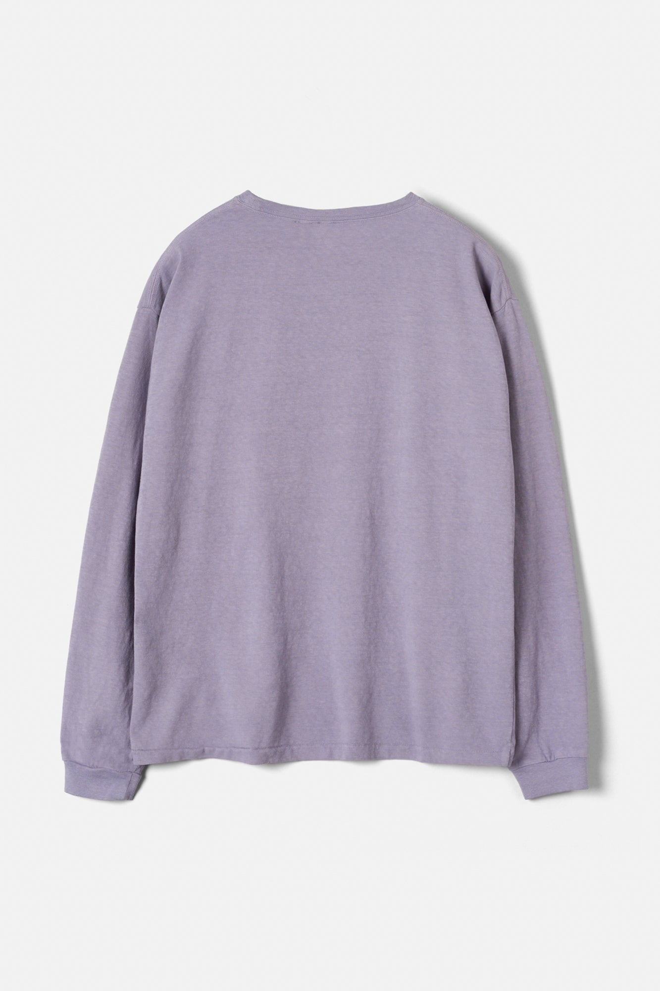 Faded Blank L/S tee inspired by the ’60s and ’70s  / Soft Violet