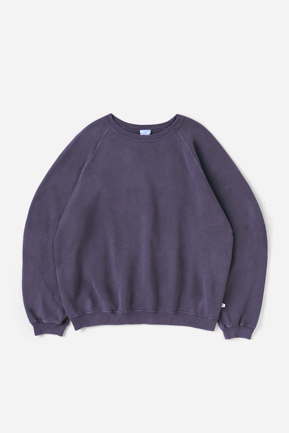 60’s Faded Ragran Sweatshirts / Dusky Purple