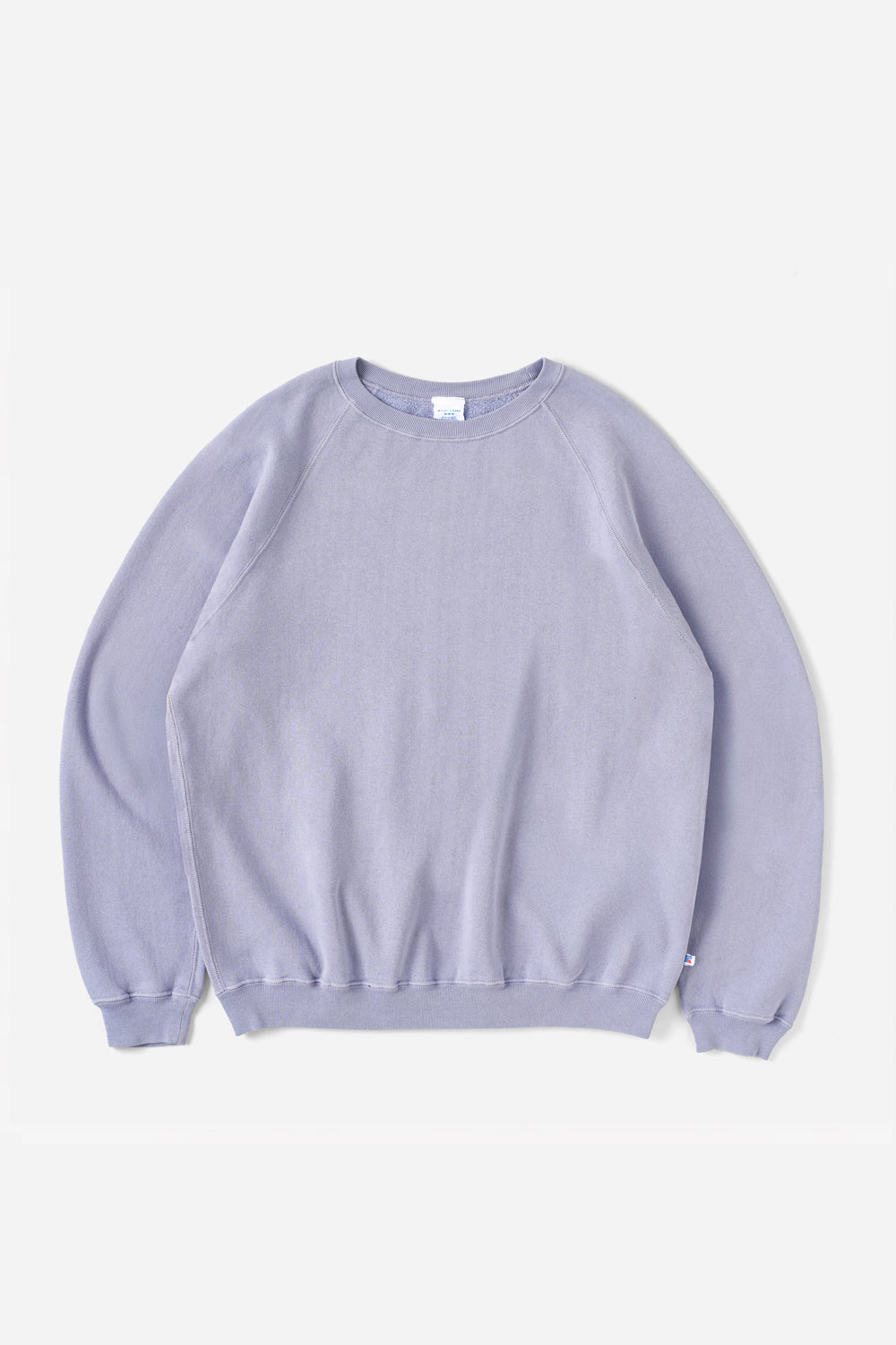 60’s Faded Ragran Sweatshirts / Queen Blue