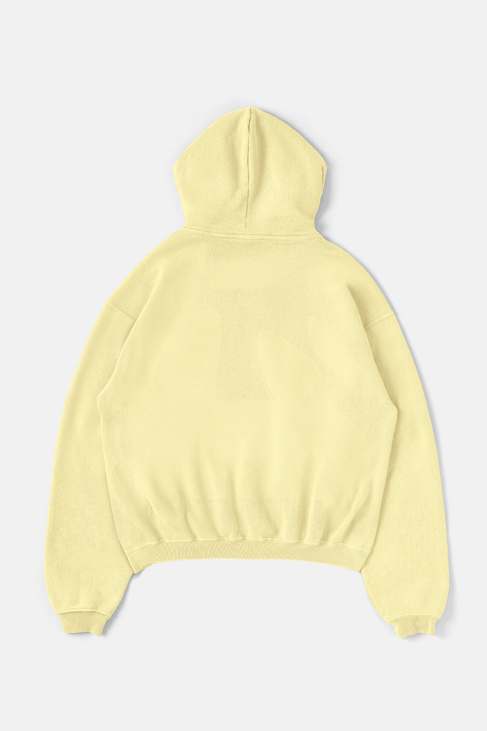 60’s Faded Pullover Hoodie / Soft Yellow