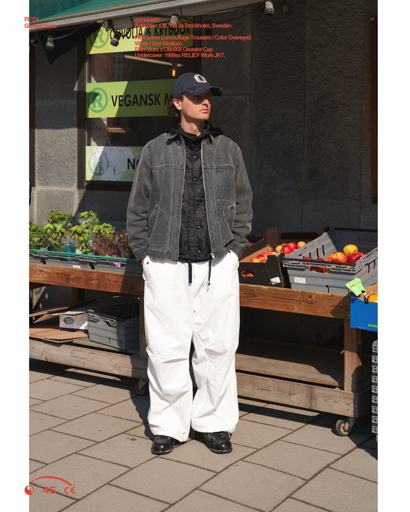 fifth general store snow camo trousers 黒 - ワークパンツ