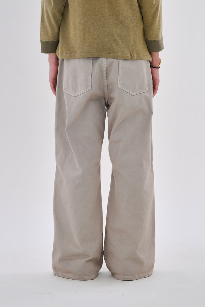 
                  
                    Knee Pleated Baggy Pants - Over-dyed Gray
                  
                