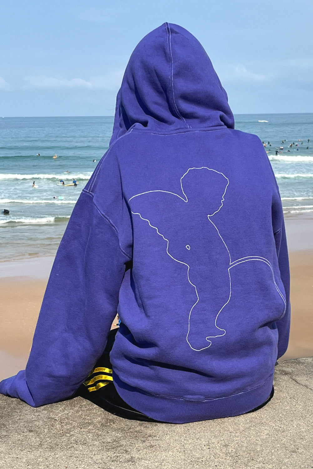 Opinion Contrast Zip Hoodie / TOKEN