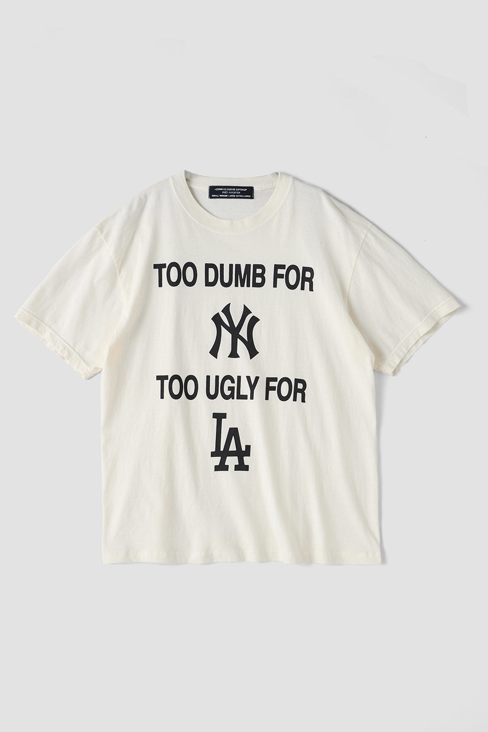 TOO DUMB FOR NY TOO UGLY FOR LA SS Tee / CONNIE COSTAS x FIFTH