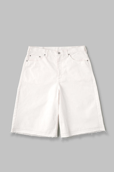 92' Loose-Fit Faded Shorts Cutoff / WHT – FIFTH GENERAL STORE