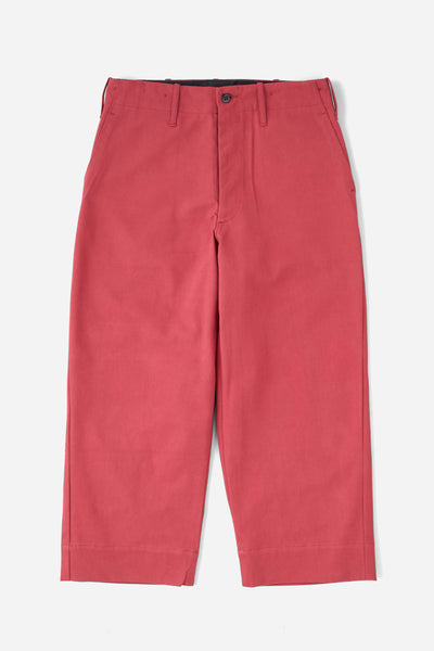 Short Short Wide Work(0169) Red ツキ ブラック ワークパンツ 赤 TUKI