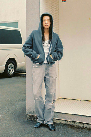 
                  
                    60's Faded Zip hoodie / Navy Gray
                  
                