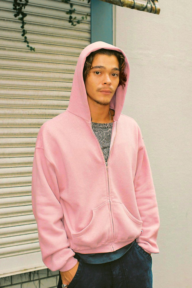 
                  
                    60's Faded Zip hoodie / Smoky Pink
                  
                