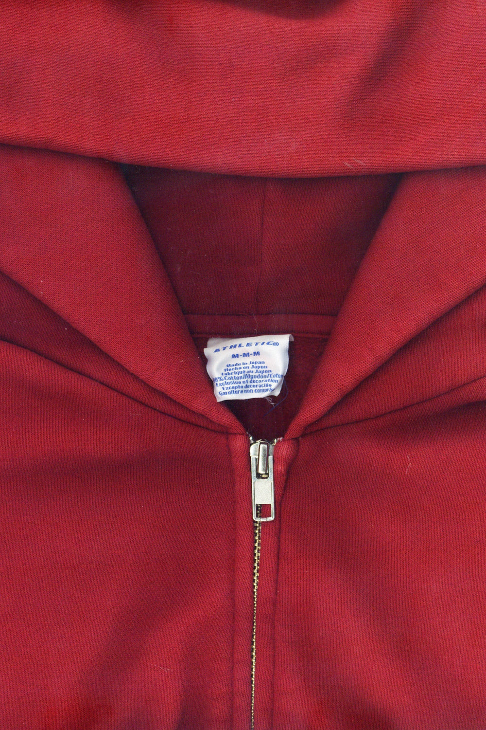 60's Faded Zip hoodie / Dusty Red