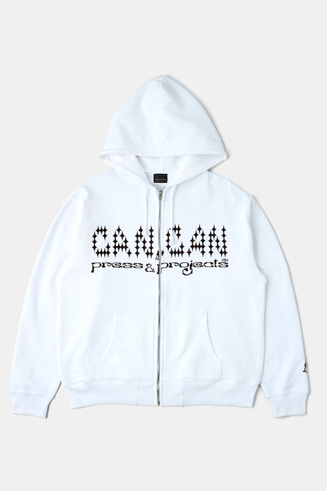 CAN CAN Projects Zip Hoodie White / Can Can Press x FIFTH