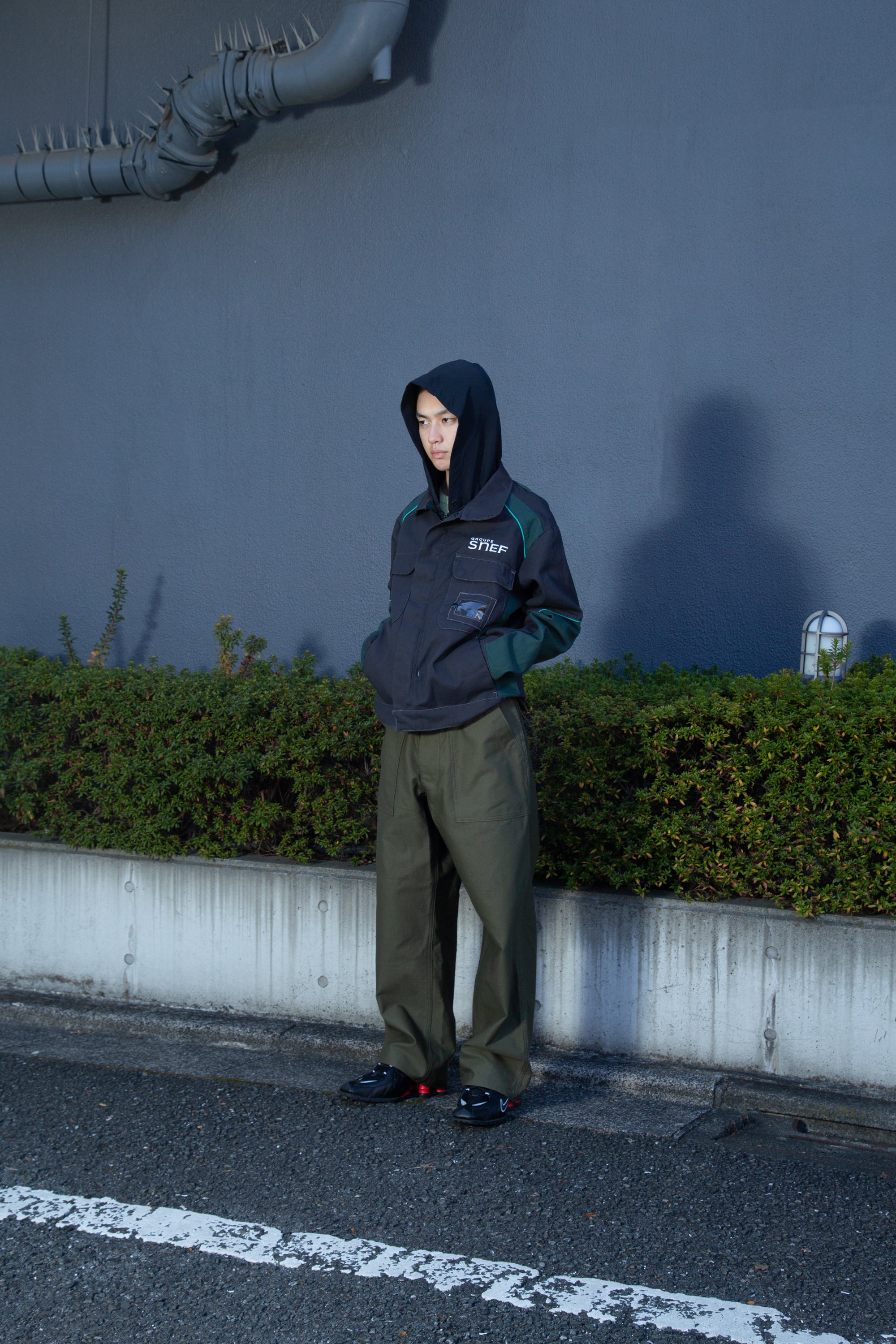 TUKI / baker pants(0152) O.D ツキ カーキ ベイカーパンツ