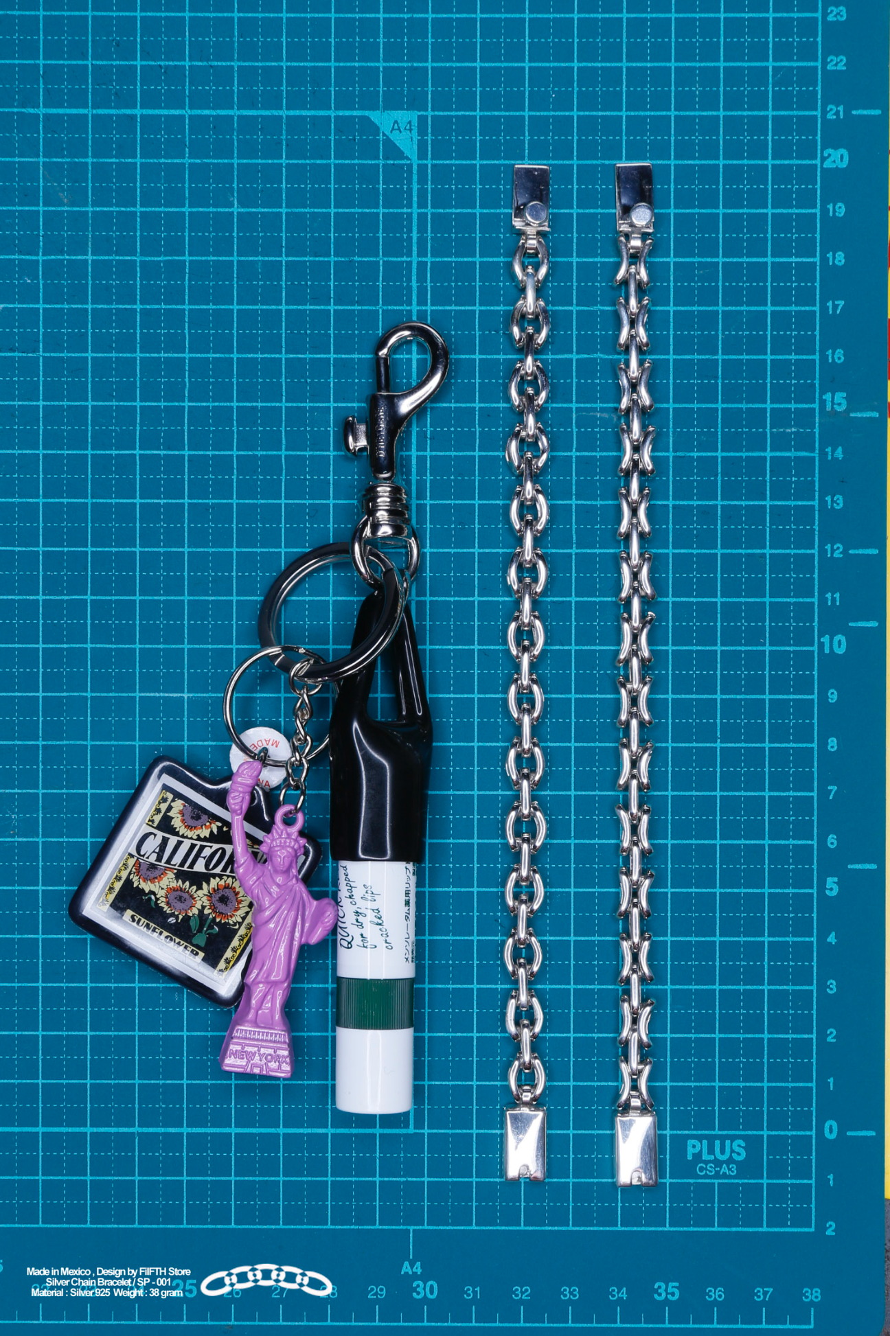 Silver Bracelet CCC-2 / シルバー チェーンブレスレット メキシコ