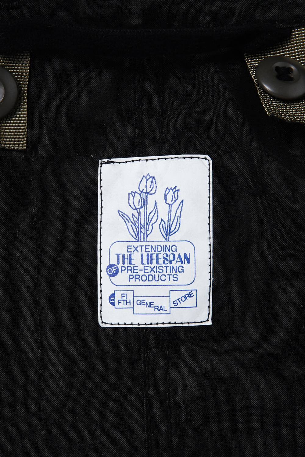 FIFTH x M-65 Fishtail Over-Dyed BLK