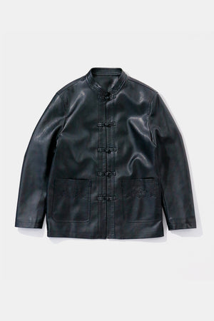 
                  
                    Faux Leather China JKT/ ブラックカンフージャケット
                  
                