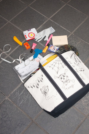 
                  
                    Handdrawn L.L Bean Boat Tote Small  / by Tony Valentine NYC
                  
                