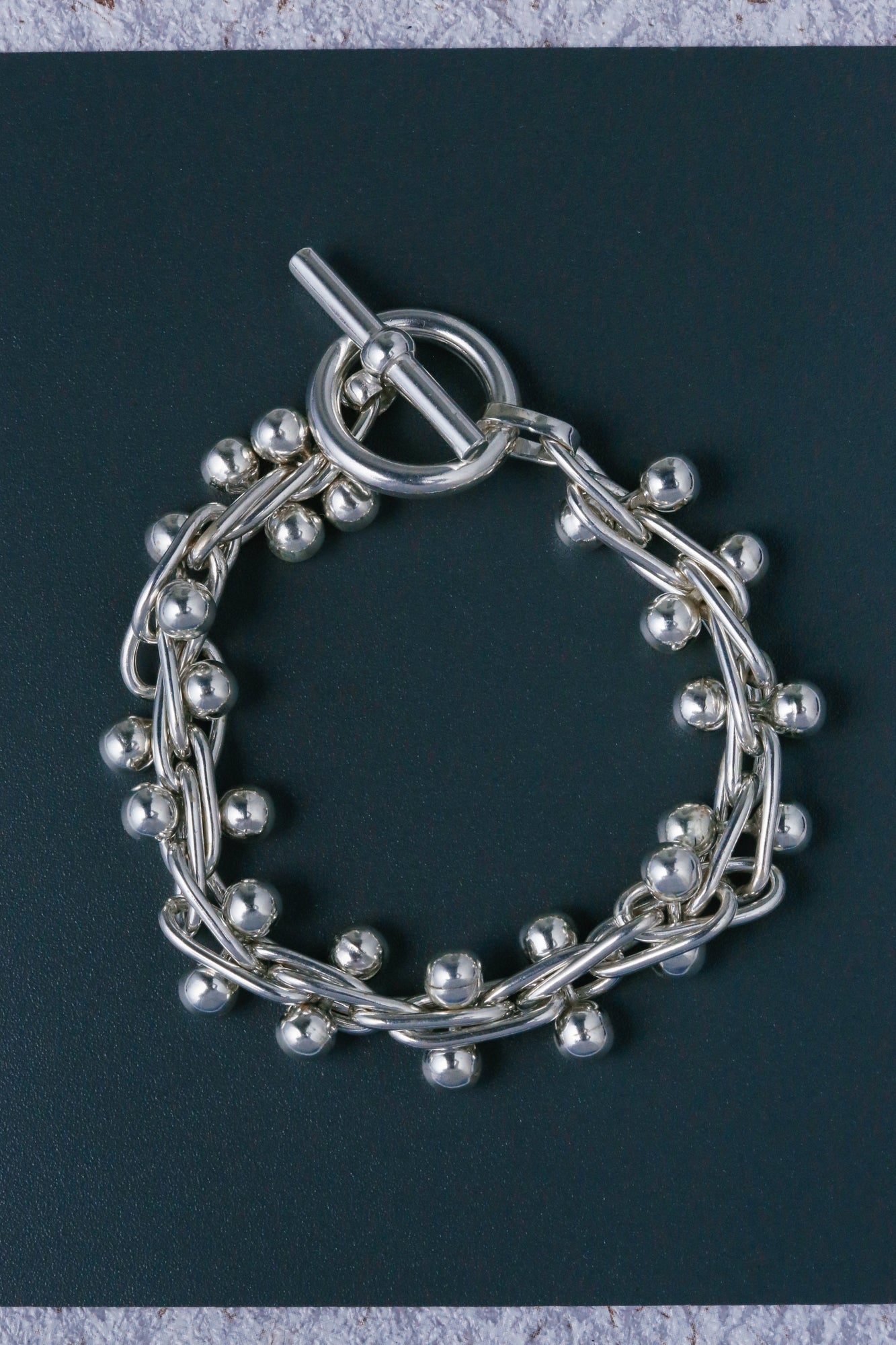 Silver Beaded Bracelet / シルバーブレスレット メキシコ