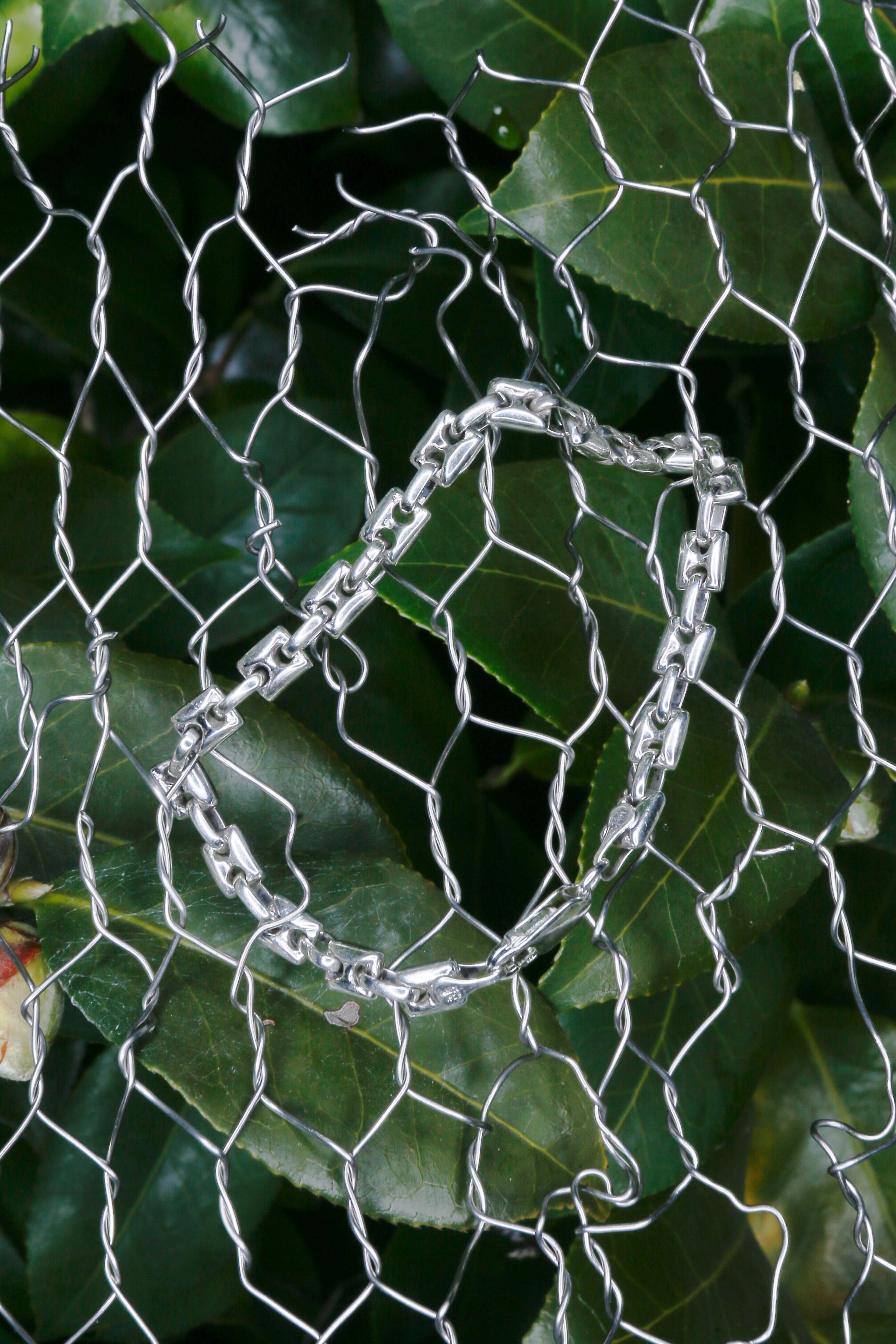 Fifth Silver Bracelet PU1991 / シルバーチェーンブレスレット メキシコ