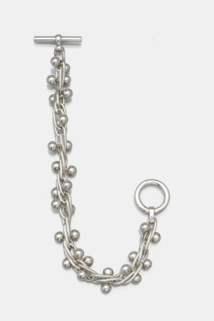 
                  
                    Silver Beaded Bracelet / Large
                  
                