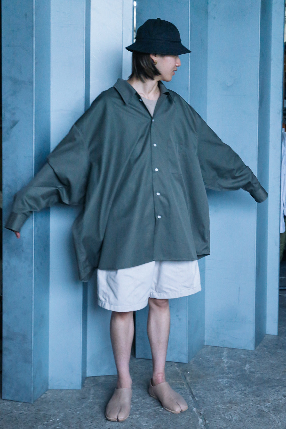10XL Big Shirts - Vert Otan / Made with French Military Fabric