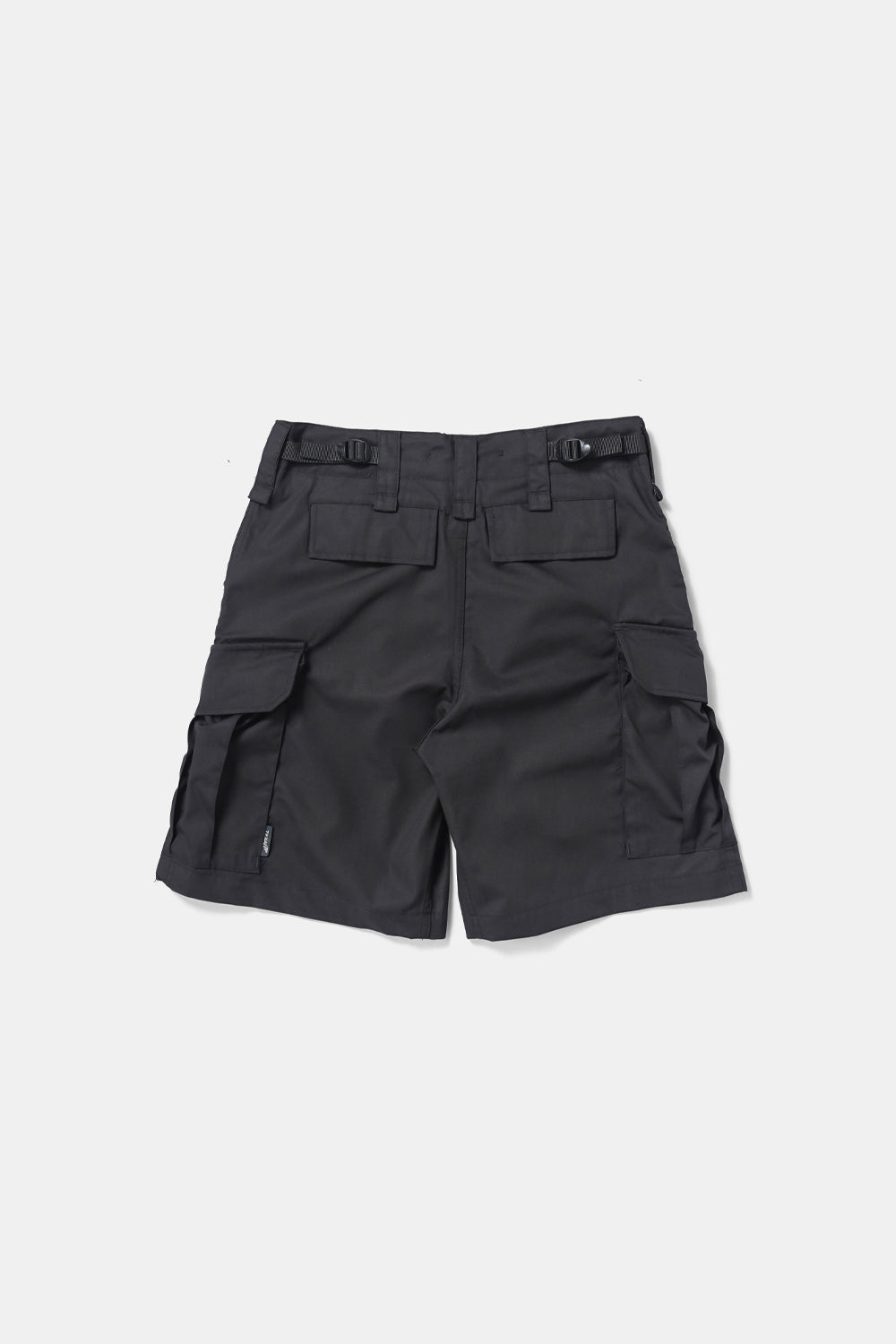 Custom Wide Cargo Shorts / Black