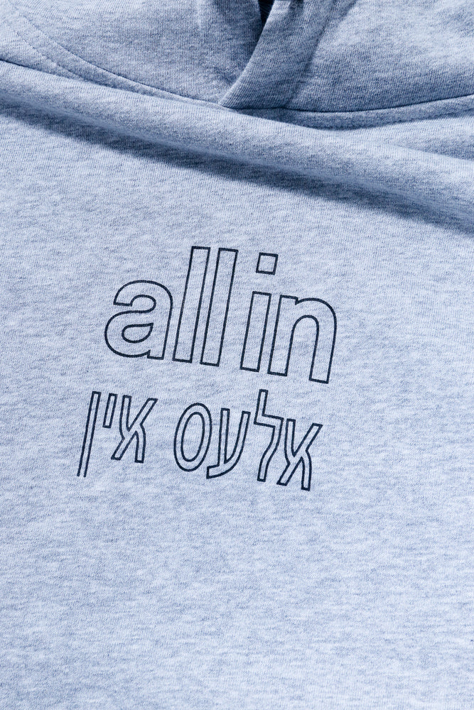 
                  
                    all in Yiddish Hoodie (GRY)
                  
                