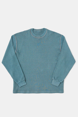 
                  
                    Over-dyed Waffle Thermal L/S Shirts / Midnight Green
                  
                