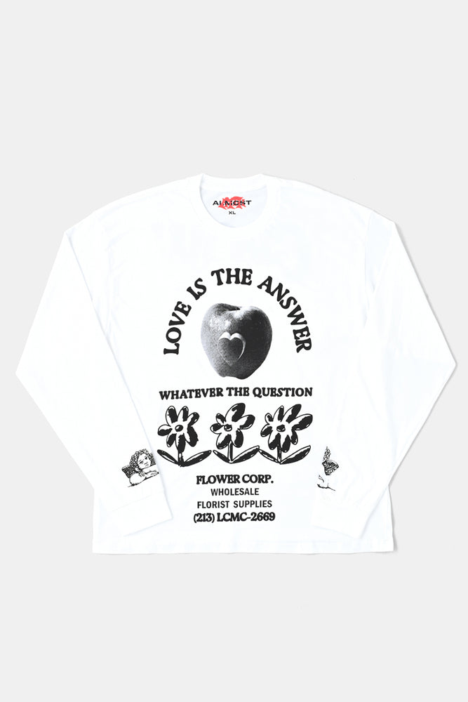 The Love Long Sleeve Tshirts White / Almost Free Services